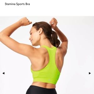 NWOT Sweaty Betty Stamina Bra Medium Citron